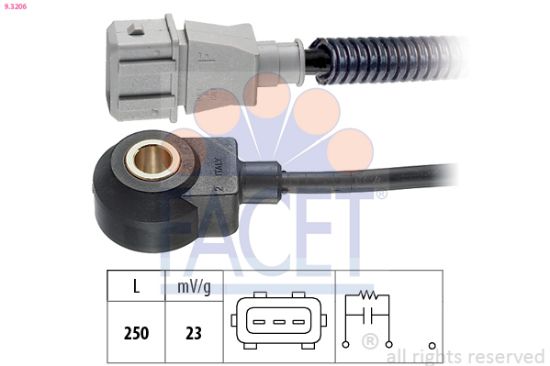 Obrázok Senzor klepania FACET Made in Italy - OE Equivalent 93206