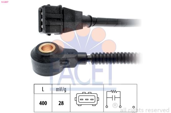 Obrázok Senzor klepania FACET Made in Italy - OE Equivalent 93207
