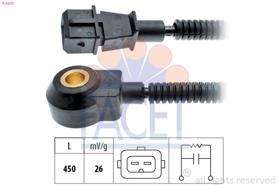 Obrázok Senzor klepania FACET Made in Italy - OE Equivalent 93210