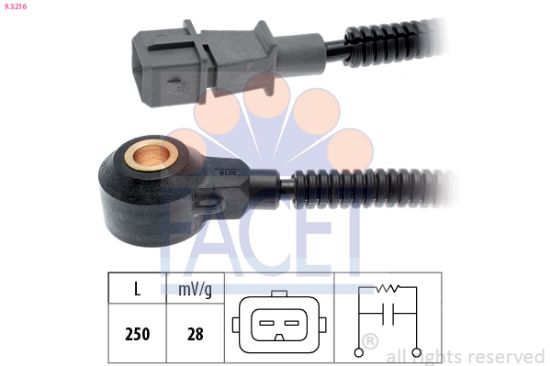 Obrázok Senzor klepania FACET Made in Italy - OE Equivalent 93216