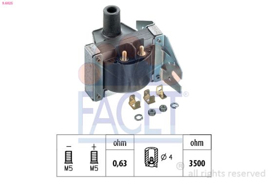 Obrázok Zapaľovacia cievka FACET Made in Italy - OE Equivalent 96025