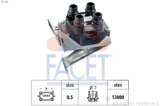 Obrázok Zapaľovacia cievka FACET Made in Italy - OE Equivalent 96216