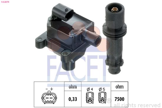 Obrázok Zapaľovacia cievka FACET Made in Italy - OE Equivalent 96287K