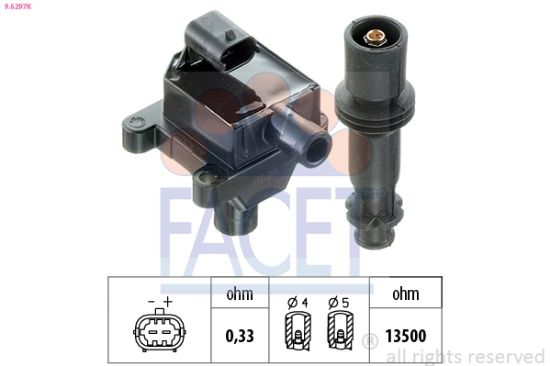 Obrázok Zapaľovacia cievka FACET Made in Italy - OE Equivalent 96297K