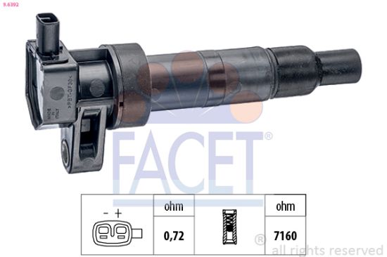 Obrázok Zapaľovacia cievka FACET Made in Italy - OE Equivalent 96392
