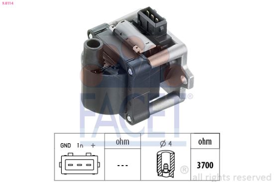 Obrázok Jednotka zapaľovacích cievok FACET Made in Italy - OE Equivalent 98123