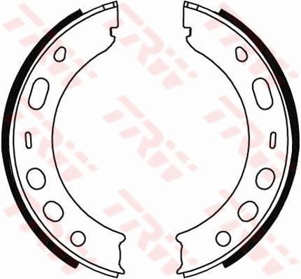 Obrázok Sada brzd. čeľustí parkov. brzdy TRW  GS8706