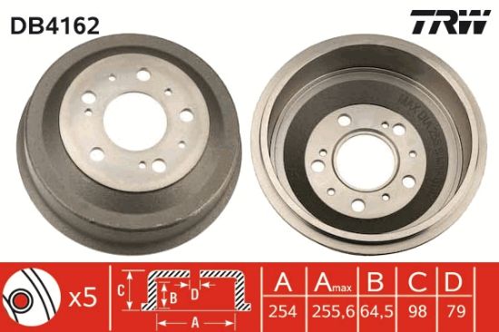 Obrázok Brzdový bubon TRW  DB4162