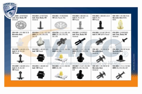 Obrázok Sortiment zosilnených dielov VAICO EXPERT KITS + V991004
