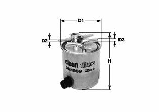 Obrázok Palivový filter CLEAN FILTERS  DN2721