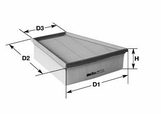 Obrázok Vzduchový filter CLEAN FILTERS  MA1166