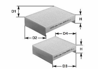 Obrázok Filter vnútorného priestoru CLEAN FILTERS  NC2356