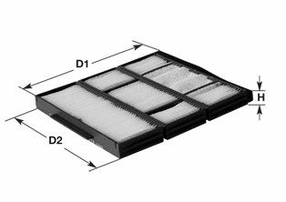 Obrázok Filter vnútorného priestoru CLEAN FILTERS  NC2332