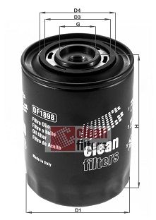 Obrázok Olejový filter CLEAN FILTERS  DF1898