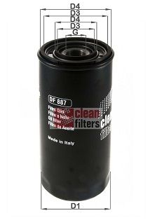Obrázok Olejový filter CLEAN FILTERS  DF887