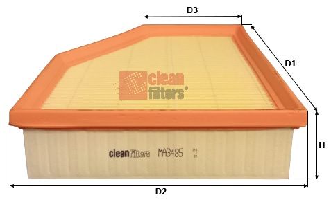 Obrázok Vzduchový filter CLEAN FILTERS  MA3485