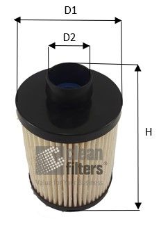 Obrázok Palivový filter CLEAN FILTERS  MG1677