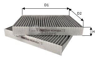 Obrázok Filter vnútorného priestoru CLEAN FILTERS  NC2413CA