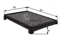 Obrázok Filter vnútorného priestoru CLEAN FILTERS  NC2418CA