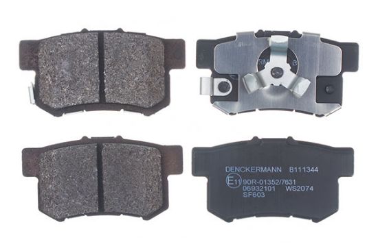 Obrázok Sada brzdových platničiek kotúčovej brzdy DENCKERMANN  B111344
