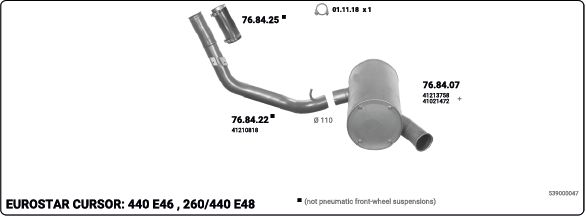 Obrázok Výfukový systém IMASAF  539000047