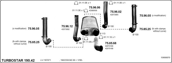 Obrázok Výfukový systém IMASAF  539000070