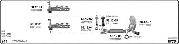 Obrázok Výfukový systém IMASAF  565000003