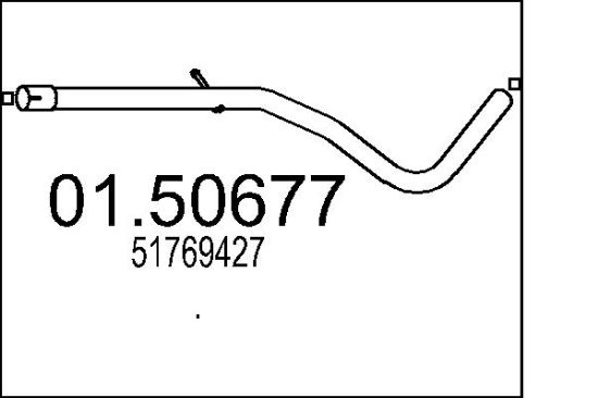 Obrázok Stredný tlmič výfuku MTS  0150677