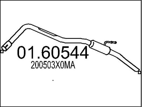 Obrázok Koncový tlmič výfuku MTS  0160544