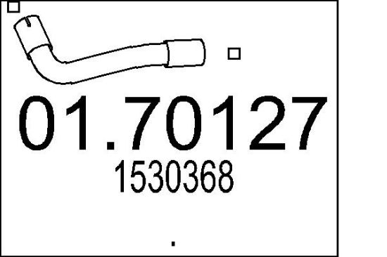 Obrázok Výfukové potrubie MTS  0170127