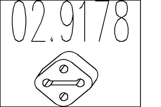 Obrázok Doraz tlmiča výfuku MTS  029178