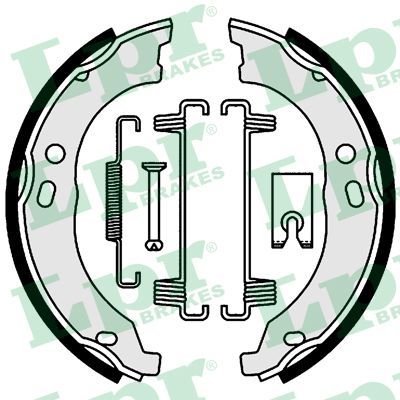 Obrázok Sada brzd. čeľustí parkov. brzdy LPR  01003