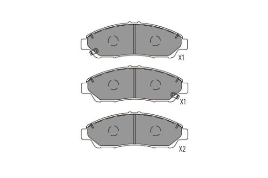 Obrázok Sada brzdových platničiek kotúčovej brzdy KAVO PARTS   |  KBP2071