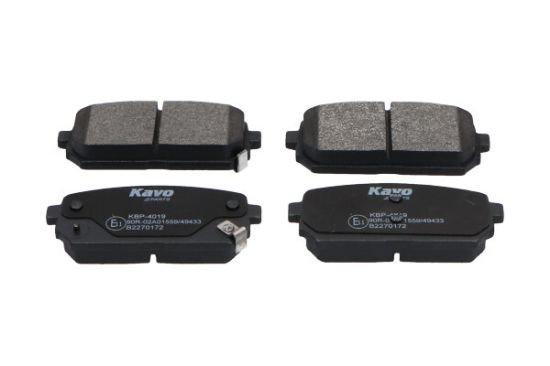 Obrázok Sada brzdových platničiek kotúčovej brzdy KAVO PARTS   |  KBP4019