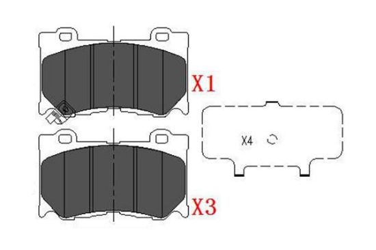 Obrázok Sada brzdových platničiek kotúčovej brzdy KAVO PARTS   |  KBP6581