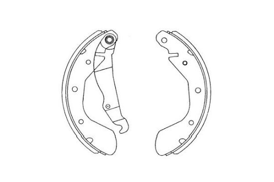 Obrázok Sada brzdových čeľustí KAVO PARTS   |  KBS1403