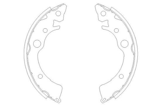 Obrázok Sada brzdových čeľustí KAVO PARTS   |  KBS2902