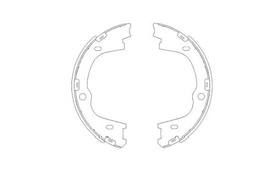 Obrázok Sada brzdových čeľustí KAVO PARTS   |  KBS3406