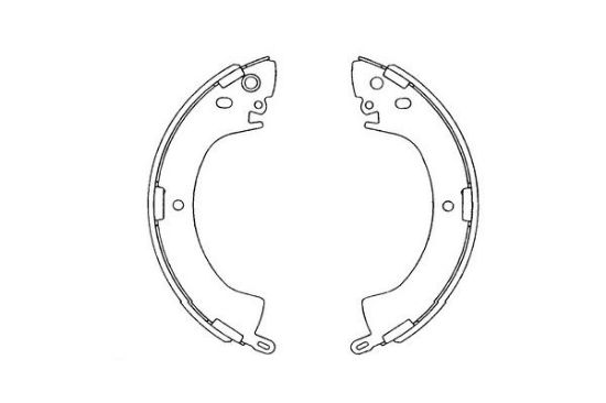 Obrázok Sada brzdových čeľustí KAVO PARTS   |  KBS6408