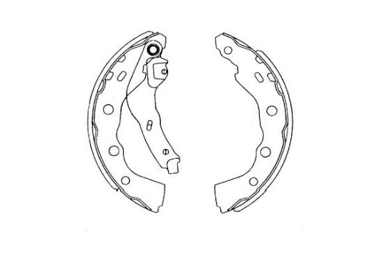Obrázok Sada brzdových čeľustí KAVO PARTS   |  KBS6415