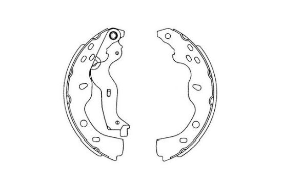 Obrázok Sada brzdových čeľustí KAVO PARTS   |  KBS8914