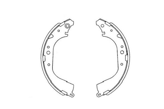 Obrázok Sada brzdových čeľustí KAVO PARTS   |  KBS9901