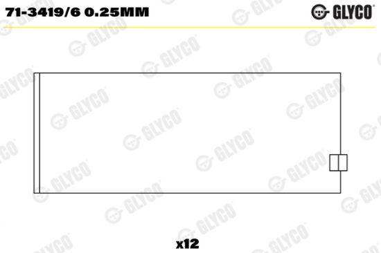 Obrázok Ojničné lożisko GLYCO  7134196025mm
