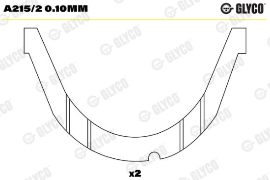 Obrázok Vymedzovacia podlożka pre kľukový hriadeľ GLYCO  A2152010mm