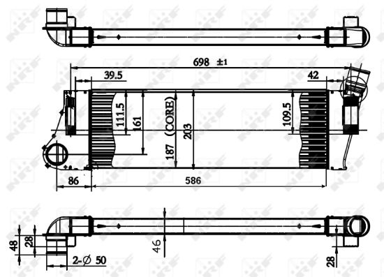 Obrázok Chladič motorového oleja NRF  31011
