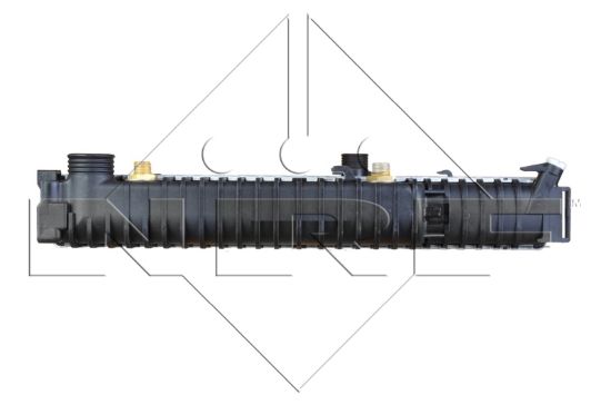 Obrázok Chladič motora NRF EASY FIT 519558