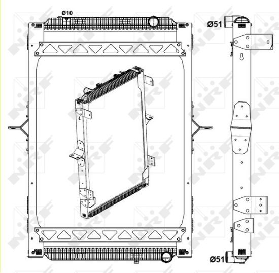 Obrázok Chladič motora NRF  58404