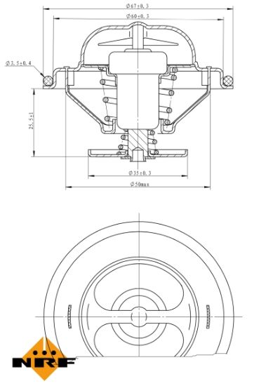 Obrázok Termostat chladenia NRF EASY FIT 725072