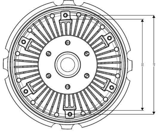 Obrázok Spojka ventilátora chladenia NRF  49002