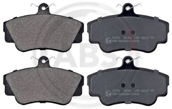 Obrázok Sada brzdových platničiek kotúčovej brzdy A.B.S.  36703